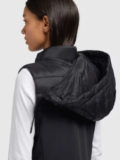 Khujo Westen Weste Fabia Matt Frauen Schwarz -Khujo be072b57d4937e33387c77c357a6abd7