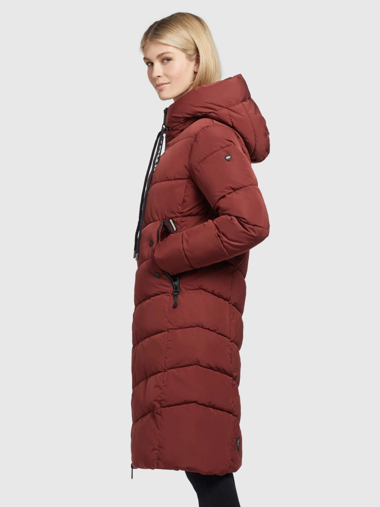 Khujo Übergangsmäntel Mantel Klayd Frauen Dunkelrot 7 Khujo Übergangsmäntel Mantel Klayd Frauen Dunkelrot – Bild 5