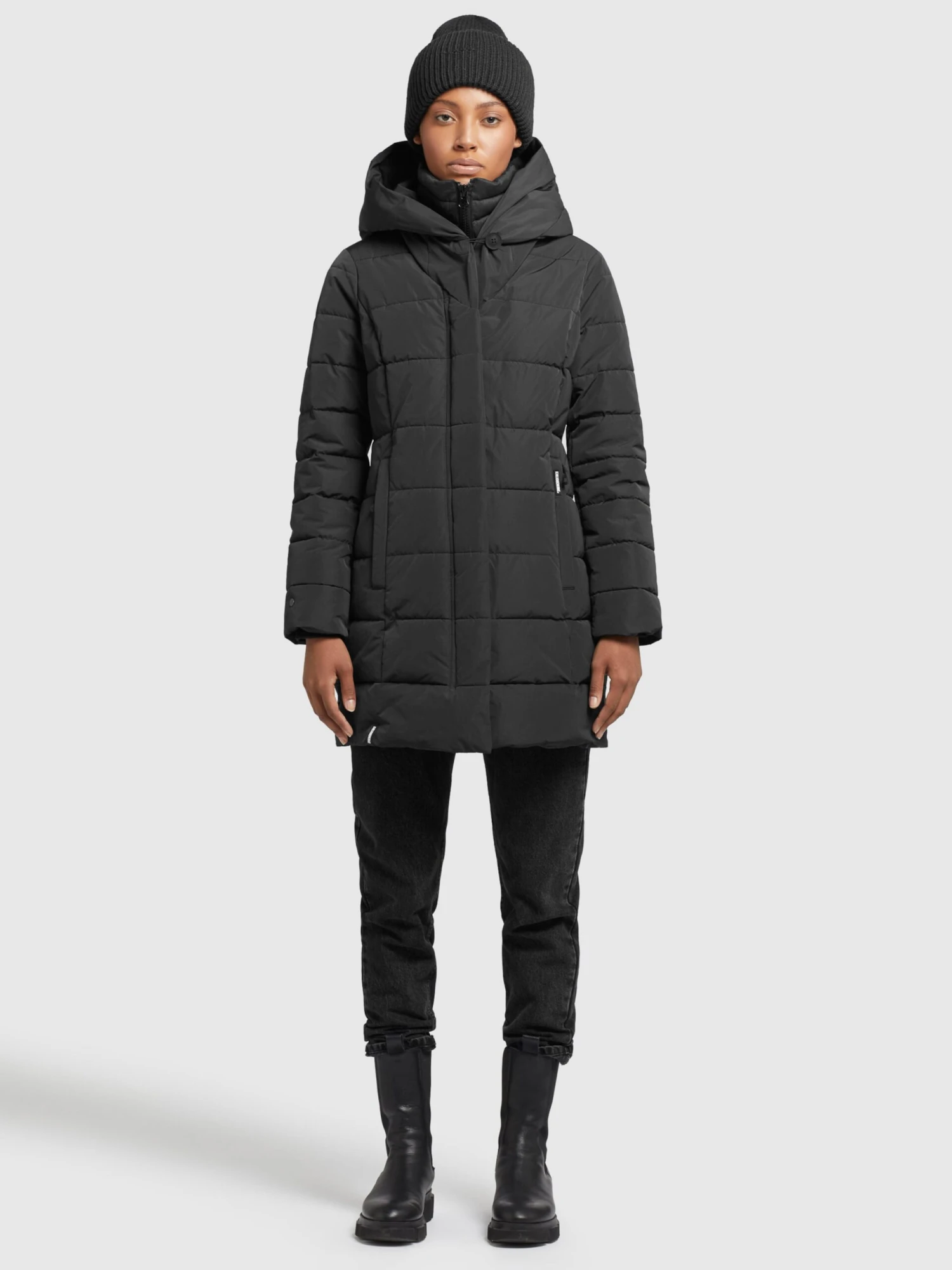 Khujo Kurzmäntel Mantel Floyt Frauen Schwarz 8 Khujo Kurzmäntel Mantel Floyt Frauen Schwarz – Bild 6