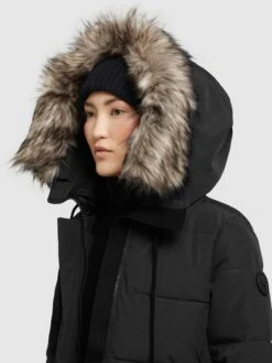 Khujo Wintermäntel Mantel LOLL Frauen Schwarz -Khujo c621ed3746a3386ac34361c1bb1224ab