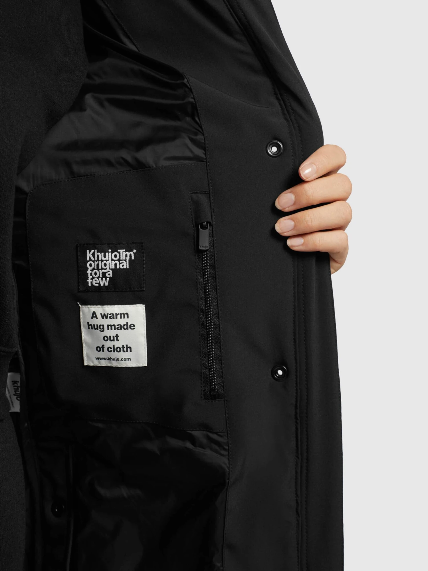 Khujo Übergangsmäntel Mantel Namita Frauen Schwarz 10 Khujo Übergangsmäntel Mantel Namita Frauen Schwarz – Bild 8