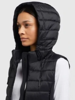 Khujo Westen Weste Fabia Matt Frauen Schwarz -Khujo ca9bf78e4f73bff5833842c017fea83f