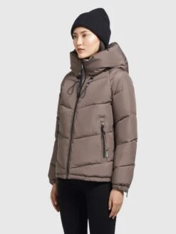 Khujo Winterjacken Jacke Esila Frauen Mokka -Khujo ced87ac596058b6dfe32d7d986a59c46