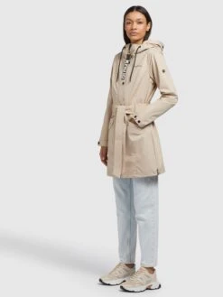 Khujo Übergangsjacken Mantel Lauren Frauen Khaki -Khujo d4662f23a6dd48c2a348ad3ed48ac396