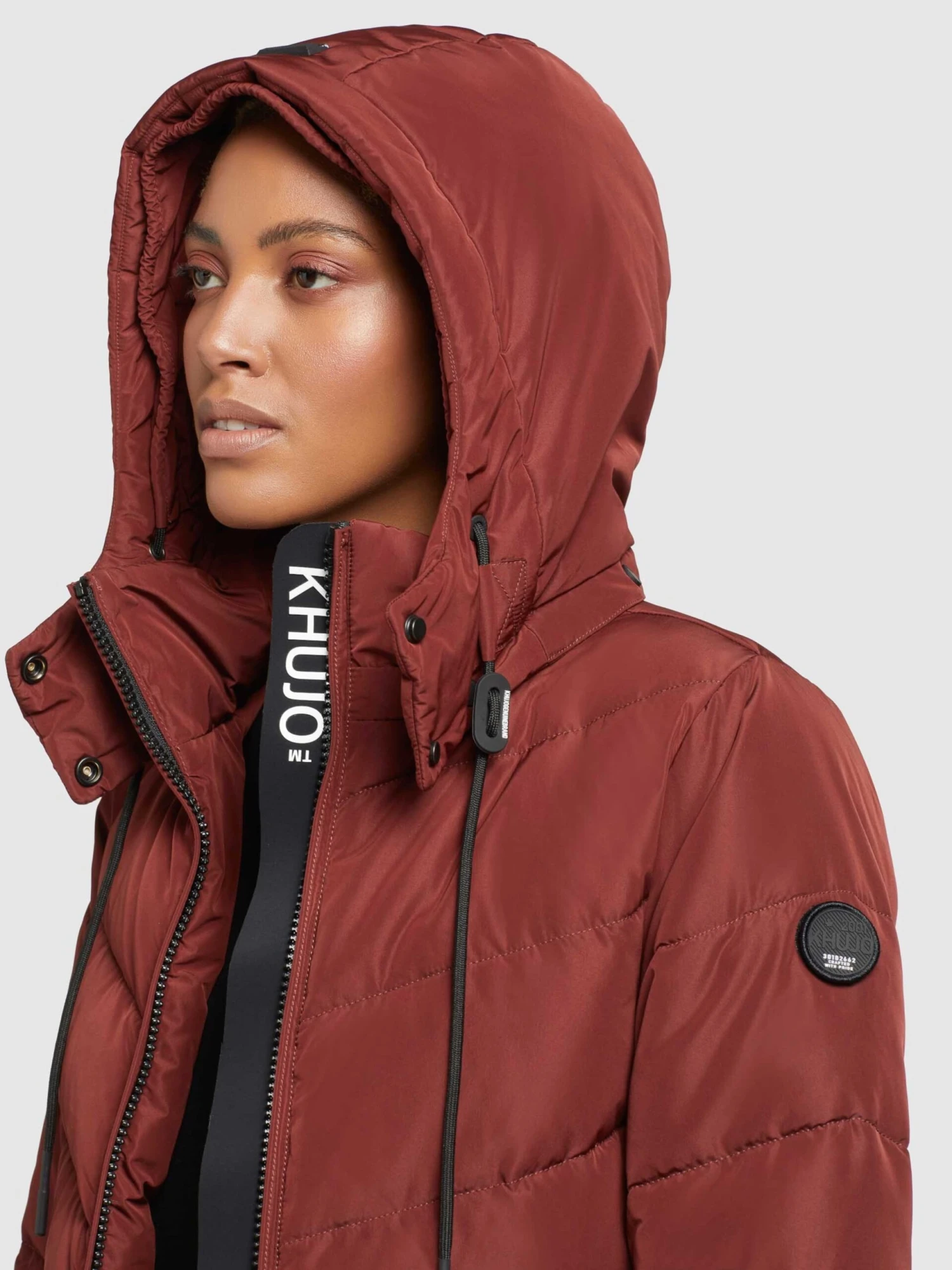 Khujo Wintermäntel Mantel Huba Frauen Karminrot 9 Khujo Wintermäntel Mantel Huba Frauen Karminrot – Bild 7