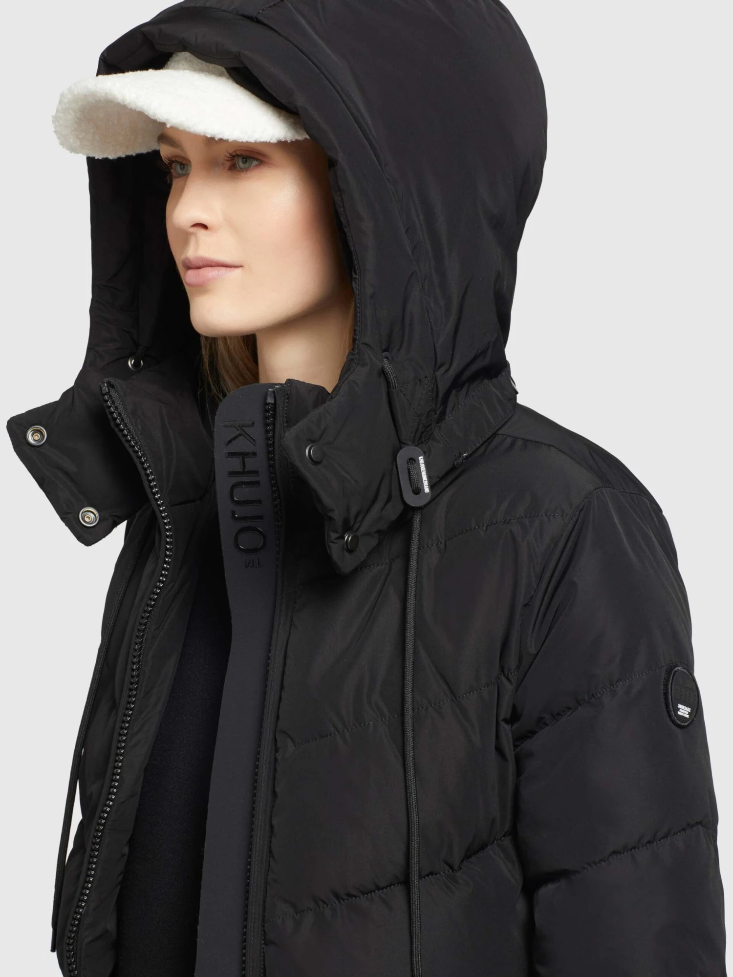 Khujo Wintermäntel Mantel Huba Frauen Schwarz 9 Khujo Wintermäntel Mantel Huba Frauen Schwarz – Bild 7
