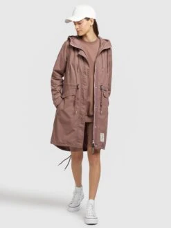 Khujo Parka Mantel NANDA3 Frauen Mauve -Khujo da70fb25d61db666a90ef3c1650b27ea