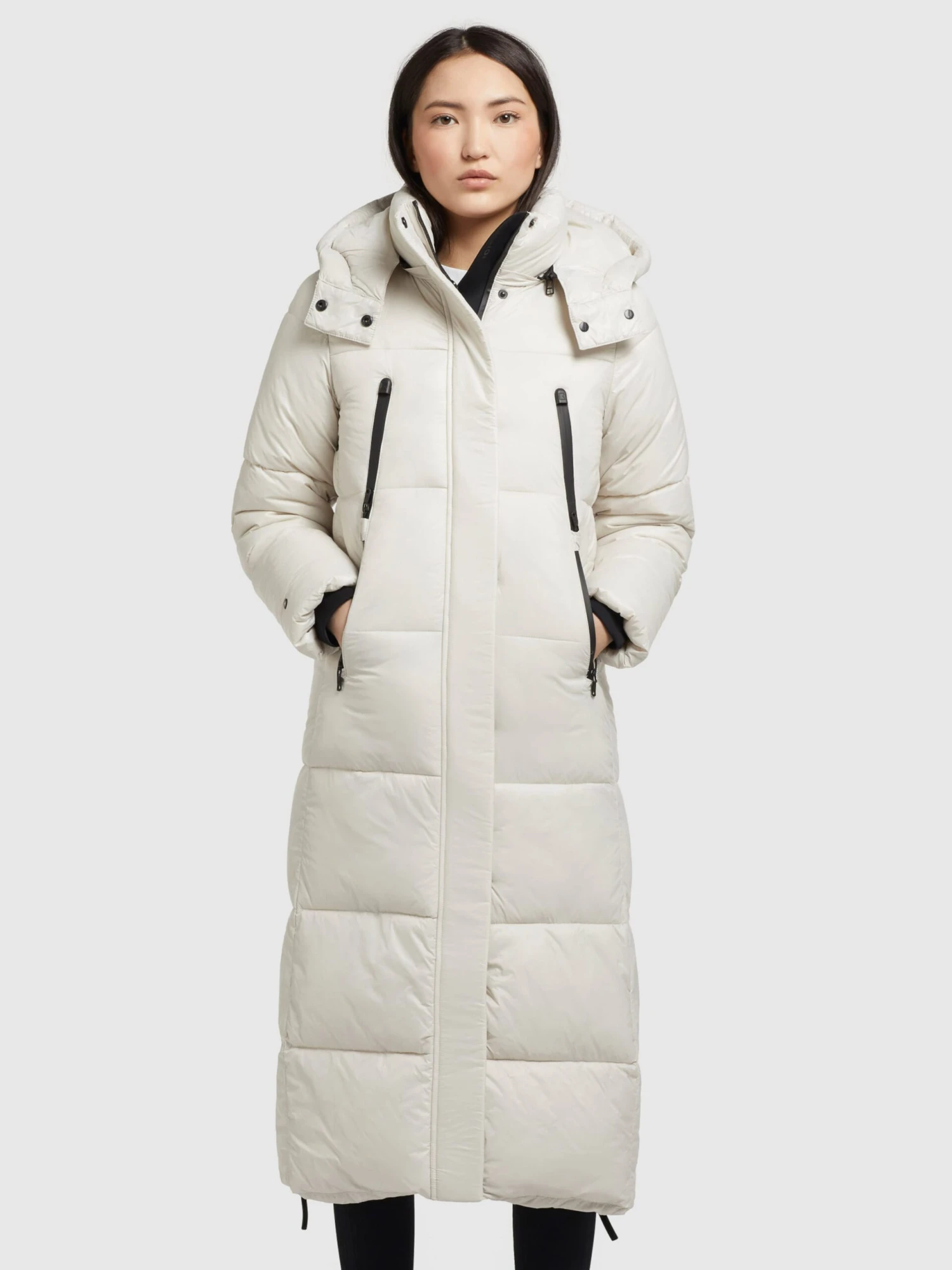 Khujo Wintermäntel Mantel Melona Frauen Perlweiß 4 Khujo Wintermäntel Mantel Melona Frauen Perlweiß – Bild 2