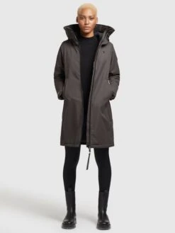 Khujo Übergangsmäntel Mantel LISAD Frauen Dunkelgrau -Khujo e04aadab7e40341130996e569eb05252