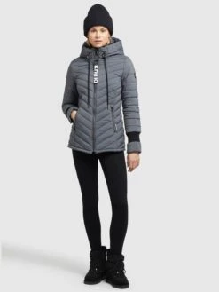 Khujo Winterjacken Jacke Patt Frauen Grau -Khujo e2d354d4a64808c2b9996acae43f55fb