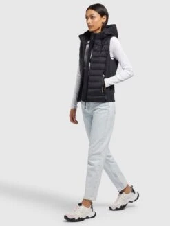 Khujo Westen Weste Fabia Matt Frauen Schwarz -Khujo e4cf9162bb40ae365fc71ca85a0ce286