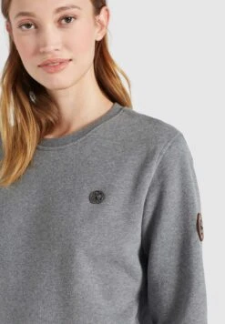 Khujo Sweatshirts Sweatshirt Lisel Frauen Grau -Khujo e7bdeb86498a5cc60b7f4902a98accc0