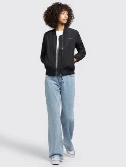 Khujo Übergangsjacken Jacke Stence2 Frauen Schwarz -Khujo e9ddbd10ae989571fe81397d3ffc1b70