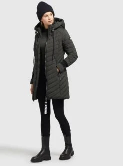 Khujo Wintermäntel Mantel Nita Frauen Khaki -Khujo eb6a3d17a95c829327f54bda05574c6b