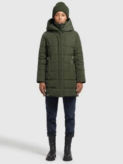 Khujo Kurzmäntel Jacke Floyt Frauen Oliv -Khujo ec0b6e589b278828d48b502b9fc9e52f