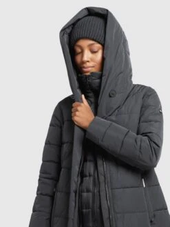 Khujo Kurzmäntel Jacke Floyt Frauen Dunkelgrau -Khujo f8a117ff5ad52dbe78cfdbd90028d985